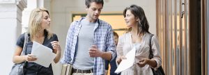 Students talking