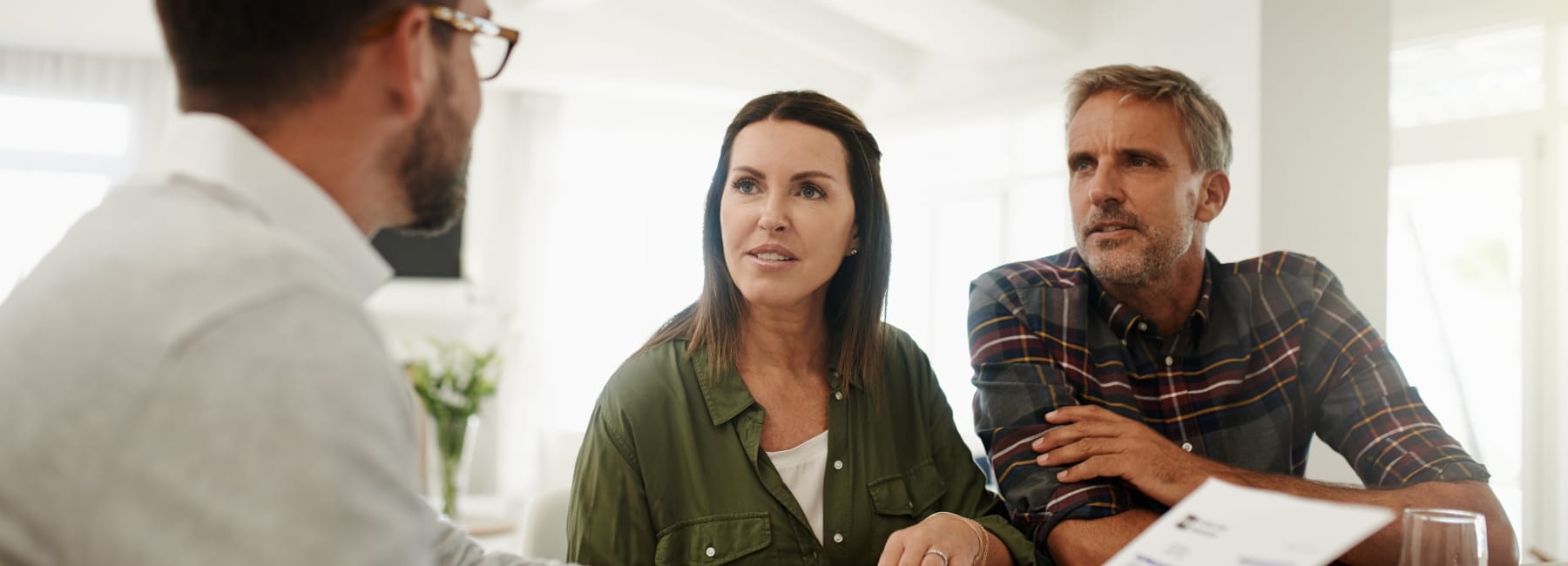 couple talking to their doctor