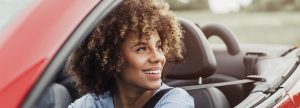Woman in a car
