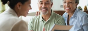 Couple meeting with an advisor