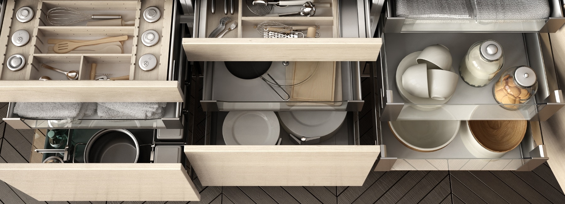 Organized drawers